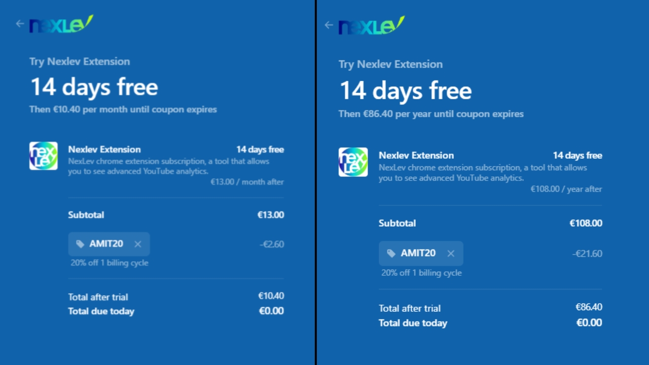 NEXLEV CHROME EXTENSION DISCOUNT