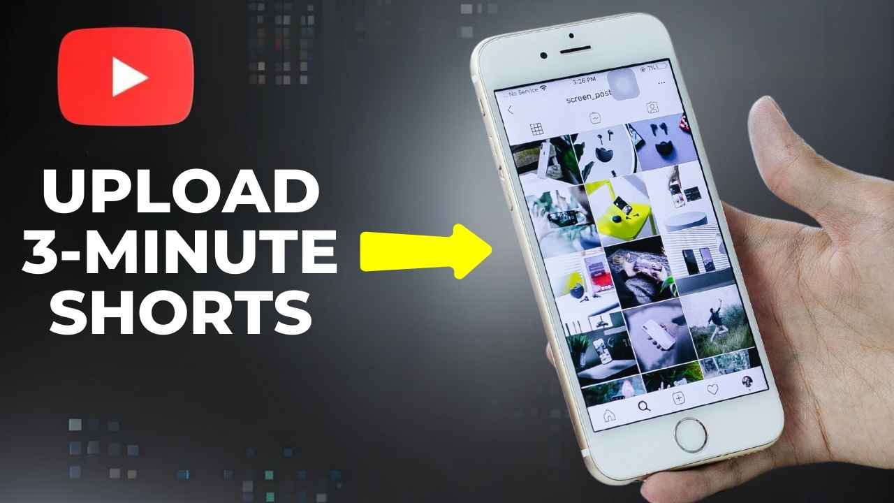 how to upload 3 min shorts on youtube 2024